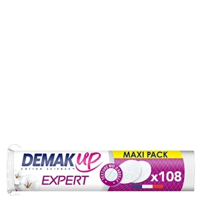 Imagen de Demak&#039;Up Expert 108 discos de algodón desmaquillantes, 5, 6 x 27, 5 cm