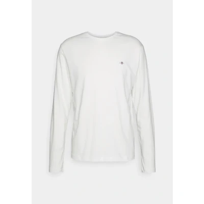 Imagen de GANT Camiseta Reg Shield LS, Fuente de Huevo, 3XL para Hombre