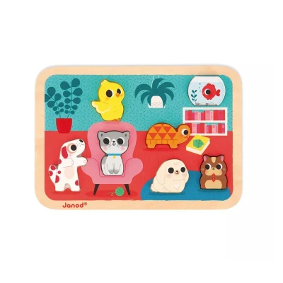 Imagen de Puzzle Chunky Mascotas 7 Piezas