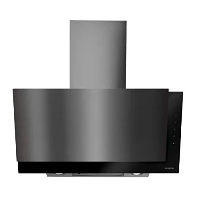 Imagen de Campana convencional Infiniton CMPTRAL SS90, De pared, 250W, 800m3/h, Luces LED, Controles táctiles, 90cm ancho, A, Negro