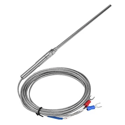 Imagen de Sensor Thermocouple Sonda Tipo K Termopar M8 Rosca de Temperatura Galvánico 8 mm Diámetro 0 400 ℃(3M)