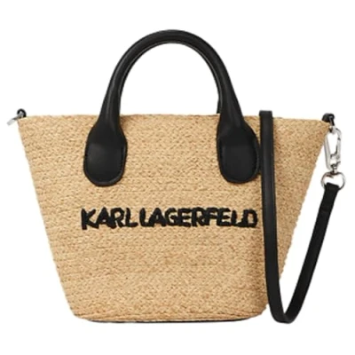 Imagen de KARL Lagerfeld Essential Small Beach BAG Bolso de mano, Mujer, Talla: One Size, Natural
