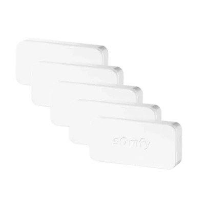 Imagen de Somfy 2401488, IntelliTag pack 5 unidades, Sensor de puerta, Detector anti intrusiones, Compatible con sistemas alarma protect