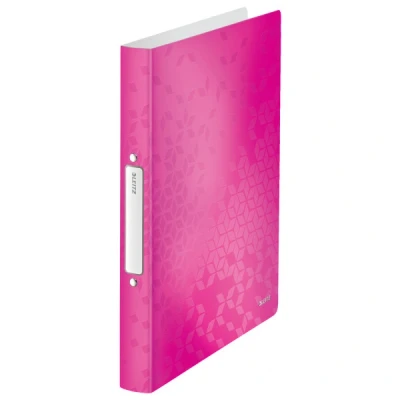 Imagen de LEITZ 42570023 Carpeta de anillas WOW PP 2 redondas 25 mm DIN A4 color fucsia metalizado
