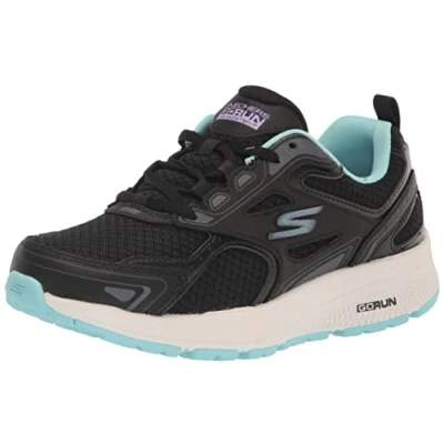 Imagen de Skechers Go Run Consistent, Zapatillas de trail running Mujer, Black Aqua, 37.5 EU