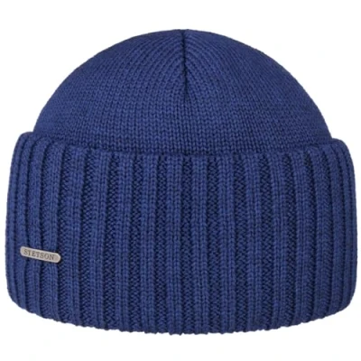 Imagen de Stetson Northport gorro de invierno lana merino, fabricado en Italia, para hombre y mujer, otoño/invierno Azul (22). Talla única