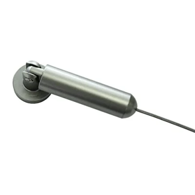 Imagen de GARDINIA Set de tensor cuerda, Montaje en pared o nicho, Incl. material fijación, Longitud: 5 metros, Metal, Plata mate Plateado 500
