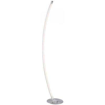 Imagen de JUST LIGHT. Lámpara de pie LED Bella, curva, base redonda, acero