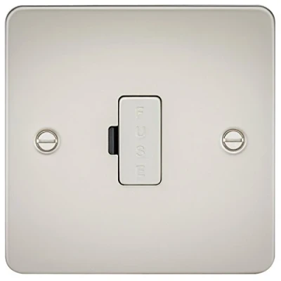 Imagen de Knightsbridge fpav6000pl 13 A Plato Plano Fusible Spur Unidad Pearl