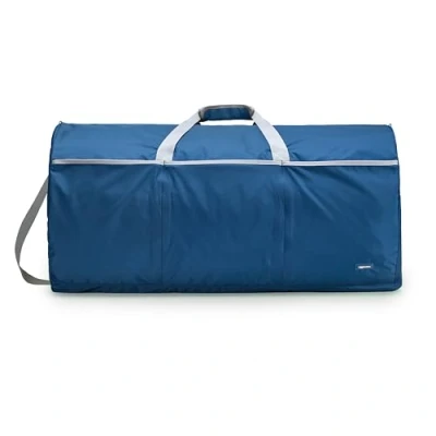 Imagen de Amazon Basics Bolsa de Viaje y Deporte Grande Rígida, Asa Lazo Superior, Para Fin Semana Viajes, 98 l, Azul Marino