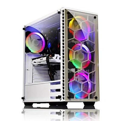 Imagen de Kolink Observatory RGB Midi Tower Funda para computadora Vidrio Templado Ventana Blanco
