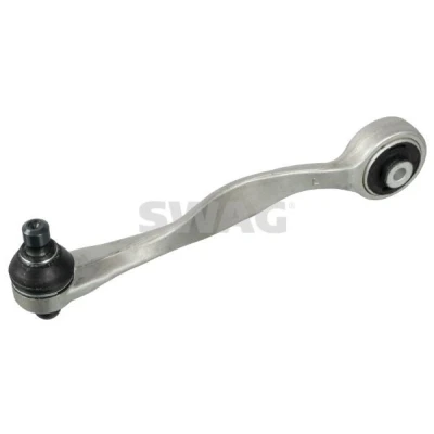 Imagen de SWAG 32 73 0032 Barra oscilante, suspensión de ruedas con apoyo Eje delantero, izquierda, arriba, posterior Brazo oscilante transversal Aluminio