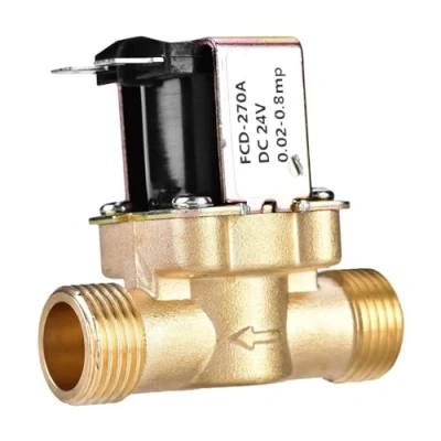 Imagen de Jadeshay Válvula Solenoide 1/2&quot; AC 220V Electroválvula Electromagnética de Latón Normalmente Cerrado Magnética para Control Agua, Aire, Líquidos