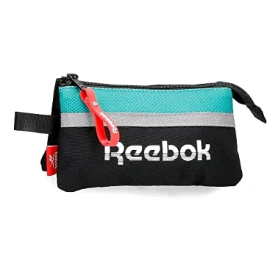 Imagen de Reebok Andover Estuche Triple Negro 22x12x5 cms Poliéster