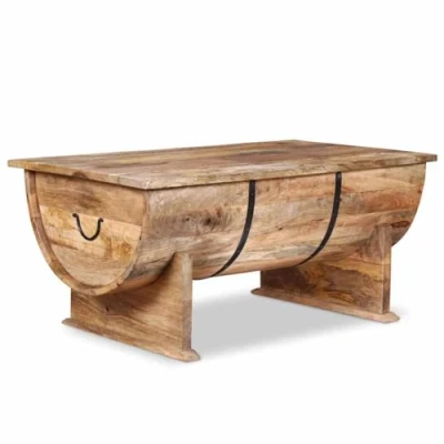 Imagen de vidaXL Mango Macizo Mesilla de Centro 88x50x40 cm Mueble Auxiliar Mesita Café