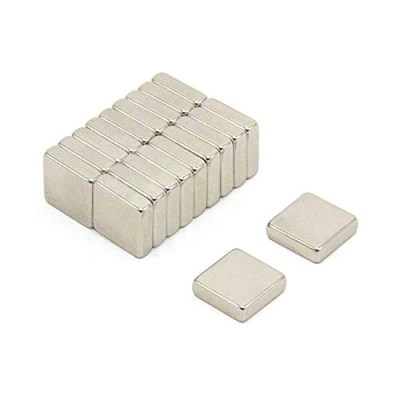 Imagen de Magnetastico® 10 imanes de neodimio N52, cuadrados, x 4 mm, para nevera, tablón anuncios, permanentes pizarra blanca, imán cuadrado