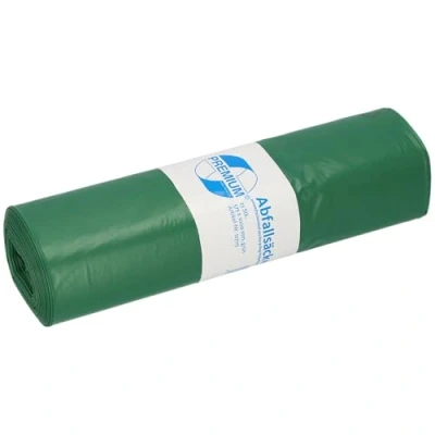 Imagen de Bolsa de basura DEISS PREMIUM 70 litros, verde, tipo 60