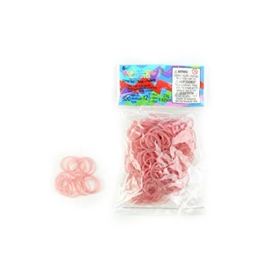 Imagen de Elásticos Rainbow Loom Rojo Con Lentejuelas
