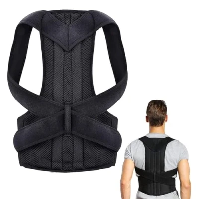 Imagen de LDBKLGHJ Corrector Postura Espalda de Faja Lumbar Mujer y Hombre, Corset Recta Tamaño 2XL