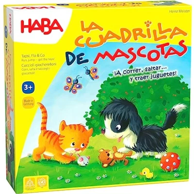 Imagen de HABA 1307024004 La Cuadrilla de Mascotas, Juego Infantil Mesa Recorrido y acumulación. Más 3 años