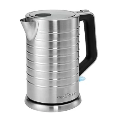 Imagen de Hervidor eléctrico 1,7 l 18502200 Watts Base giratoria 360 Color plata Profi Cook PC WKS 1119