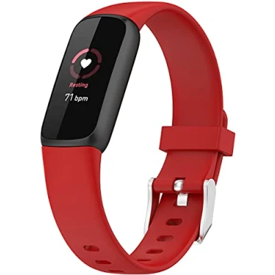 Imagen de Shieranlee Pulsera de Repuesto Compatible para Fitbit Luxe Activity Tracker Pulseras QuickFit Silicona Premium,Talla Grande