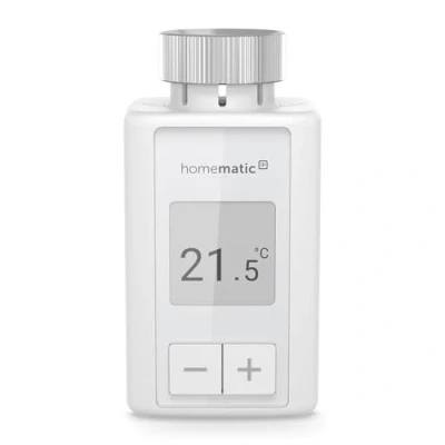 Imagen de Homematic IP Smart Home 160230A0 Termostato Digital para radiador, Control por aplicación, Alexa, Google Assistant, fácil instalación, Ahorro de energía