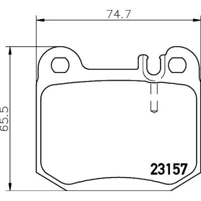 Imagen de HELLA 8DB 355 008 831 Juego de pastillas freno preparado para indicador desgaste MERCEDES BENZ: Clase ML, MASERATI: QUATTROPORTE 5