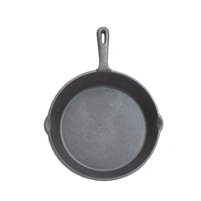Imagen de KC BLUE KitchenCraft Sartén de Hierro Fundido, Apta para Inducción, Redonda, con revestimiento antiadherente, 24 cm