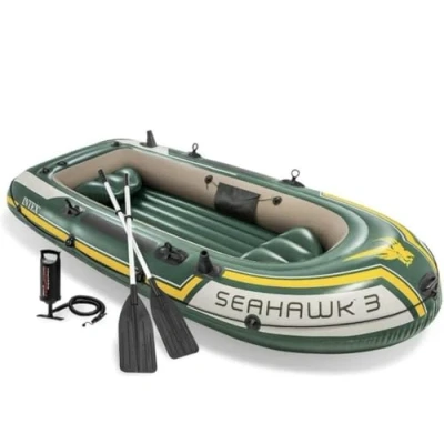 Imagen de Intex 68380NP Barca hinchable Seahawk 3, con remos aluminio 295 x 137 43 cm