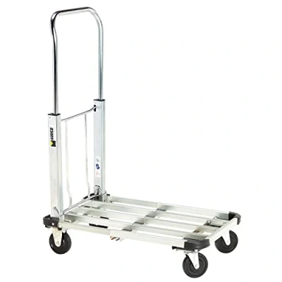 Imagen de WOLFPACK LINEA PROFESIONAL 11090605 Carretilla Plegable Aluminio/Acero con Plataforma Extensible, Multicolor, Estandar