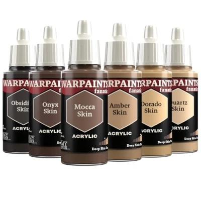 Imagen de The Army Painter, Warpaints Fanatic Flexible Triad: Deep Skin Tones 6 x 18 ml Pinturas Acrilicas Pintura Miniatura para D&amp;D miniatures &amp; Warhammer Figuras