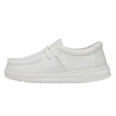 Imagen de Hey Dude Wally Youth Slub Lona, Moc Toe Shoes, Blanco, 32 EU