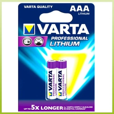 Imagen de Varta 7480968 Professional Lithium Pilas AAA (1,5 V, 1100 mAh, 2 unidades)