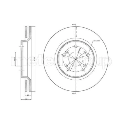Imagen de Disco de freno METELLI 23 1338C