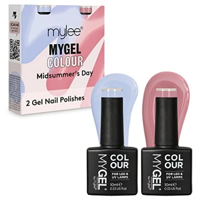 Imagen de MyGel by MYLEE Midsummer&#039;s Day Set de Esmalte Uñas en Gel 2x10ml UV/LED Nail Art Manicura Pedicura para Uso Profesional y Doméstico Larga Duración Fácil Usar