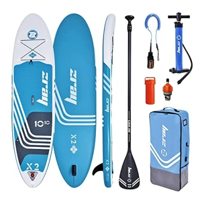 Imagen de Star Tabla Paddle Surf Hinchable Zray X Rider X2 10&#039;10 Poolstar PB ZX2E, Azul, Blanco