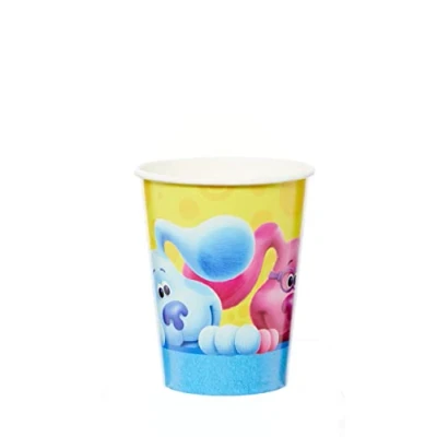 Imagen de Amscan Nickelodeon Blues Clues 9913278 Vasos de papel para fiesta cumpleaños, paquete 8