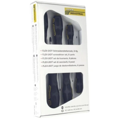 Imagen de Proxxon 22 606 Kit de Destornilladores FLEX DOT, 6 Piezas, 4 x PL, 2 Pozidriv