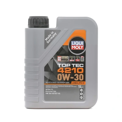 Imagen de Liqui Moly Top Tec 4210 0W 30 1L Aceite de motor 21604 VOLKSWAGEN: Golf 4, 5, 7, AUDI: A4 B6 Berlina, A3 Sportback, Hatchback
