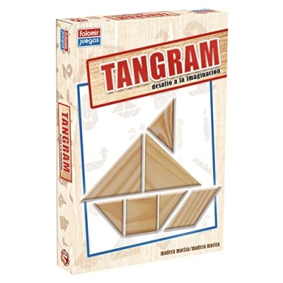 Imagen de Falomir Tangram Juego de Mesa Educativo, Multicolor (646484), a partir 8 años