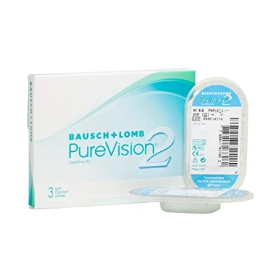 Imagen de PureVision 2 BAUSCH + LOMB lentillas mensuales esféricas, 3 unidades / 8.6 BC 14.00 DIA 11,00