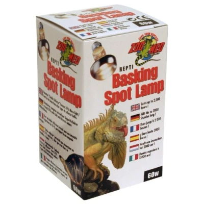 Imagen de Zoo Med Repty Basking Spot Lamp Lámpara Diurna para Terrarios y Reptiles, 60 W, UVA, Bombilla Tortugas, Ranas Plantas de Terrario con Plato Interno