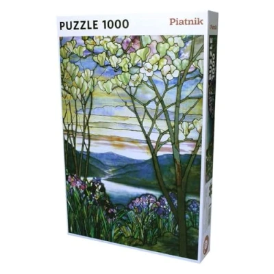 Imagen de Piatnik Puzzle de 1000 Piezas, diseño Magnolias y Lirios L.C.Tiffany, Color, Talla única (B085HJZNRX)
