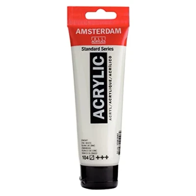 Imagen de Amsterdam Standard Series Colores Acrílicos Tubo 120 ml Blanco de Cinc 104 (17091042)