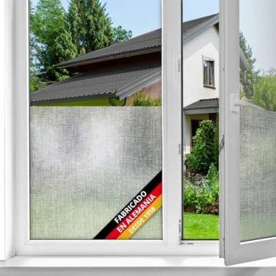 Imagen de d c fix vinilo adhesivo para cristales ventanas Lynn estático opaco translúcido privacidad decorativo mampara de ducha baño lámina pegatina 45 cm x 1,5 m