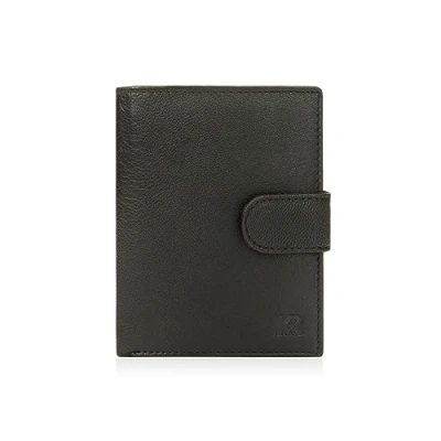 Imagen de KRONIFY monedero de piel para hombre con protección RFID, cartera auténtica hombre, delgada 12 compartimentos, compartimento monedas,