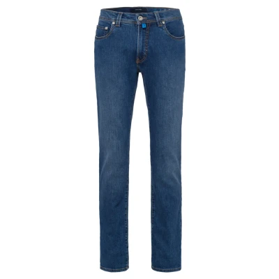 Imagen de Pierre Cardin Lyon Tapered Jeans, Ocean Blue Stonewash, 35W x 30L para Hombre
