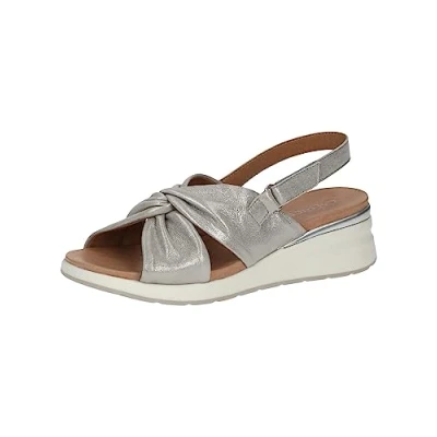 Imagen de CAPRICE 9 28300 20, Sandalias planas Mujer, Stone Metallic, 38 EU