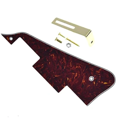 Imagen de Dopro Golpeador de guitarra Vintage Tortoise LP con soporte dorado para Epiphone Les Paul